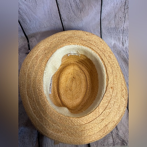 Biltmore Fabric Band Raffia Straw Hat with‎ Pin Size L/XL Made in Canada - Picture 8 of 10